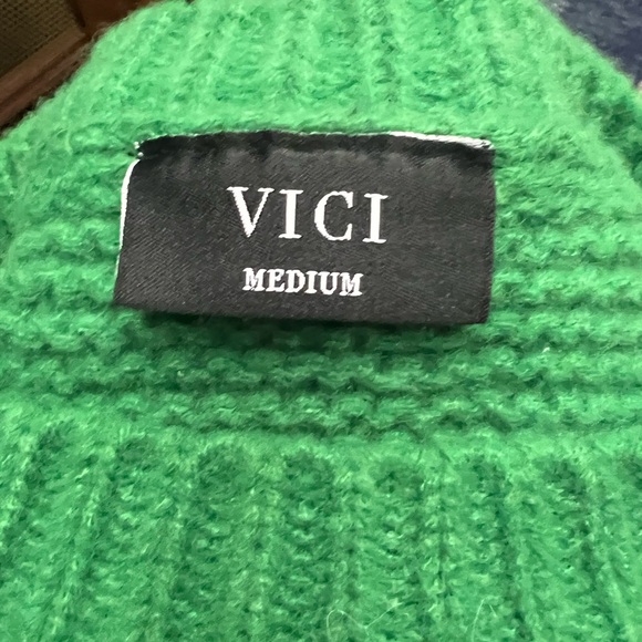 VICI Green Knit Sweater - Picture 2 of 4